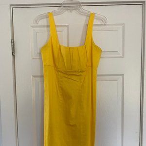 Yellow Calvin Klein Sheath Dress